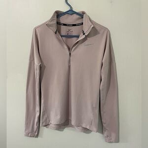 Nike Lilac & Silver Running Dri-fit Long Sleeve 1/2 Zip XS